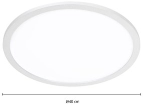 Lindby Narima stropná LED, biela, 4000 K, Ø 40 cm
