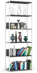 Regál LOFT 70 cm biely/šedý