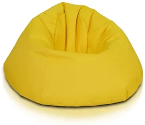 INTERMEDIC SK - Sedací vak Relax 110x70 cm | kreslo na oddych z ekokože alebo polyesteru, 300 l Farba: NC04 - Žltá slnko (Polyester)