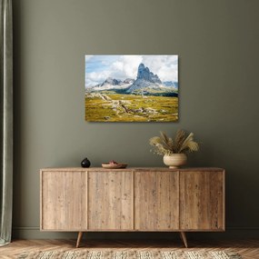 Sklenený obraz - Talianske Dolomity (70x50 cm)