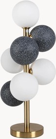 Veľká sklenená stolová lampa Molecules