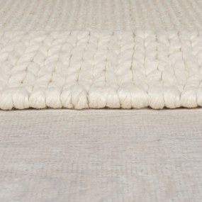 Flair Rugs, Kusový koberec Rue Plait Natural, 120x170, biela, obývacia izba