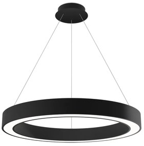 LED2 3273953DT SATURN SLIM 80 PZ závesné svietidlo čierne stmievateľné