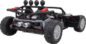 Ramiz Elektrická bugina Racing 5 pre deti +3 sivá + motory 2x200W + diaľkové ovládanie + pomalý štart