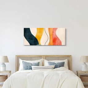 Obraz - Minimalistická farebná ilustrácia II. (120x50 cm)
