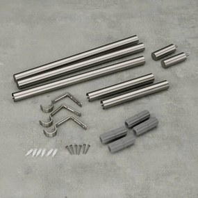 Oceľová roztiahnuteľná garniža 81 - 163 cm Zen – Umbra