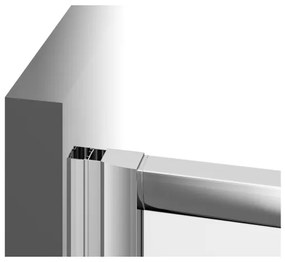 Ravak 1LV40100ZG - Rohový štvordielny sprchový kút BLIX 80x80 cm biely