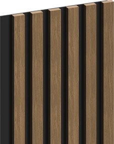 Mexen Lam-B, akustické stenové lamely 275 × 30 cm, HDF doska 4 mm, technická dyha, orech prírodný, S100-275307-3015-016