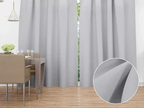 Biante Dekoračný záves Rongo RG-016 Svetlo sivý 140x160 cm
