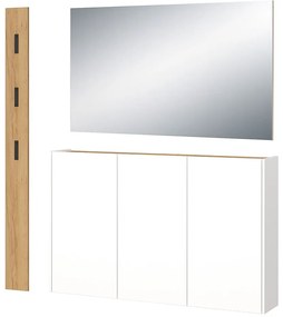 Predsieňová zostava v dekore duba v bielo-prírodnej farbe Libbiano – Germania
