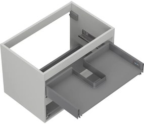 Mexen Box-A, závesná skrinka 70 cm, 2 zásuvky, matná sivá, 91AX0-0700-470-2-62