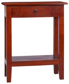 Konzolový stolík klasický hnedý 60x30x75 cm mahagónový masív 288874