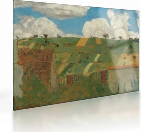Sklenený obraz - Edouard Vuillard, Landscape of the Ile de France, reprodukcia (70x50 cm)