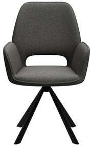 Tmavosivé jedálenské kreslo s podrúčkami Graham – Actona