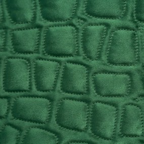 Dekorstudio Jednofarebný zamatový prehoz na posteľ SALVIA7 zelený Rozmer prehozu (šírka x dĺžka): 280x260cm