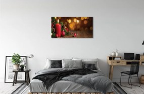 Obraz na plátne Sviečka vetvičky čačky doska 125x50 cm