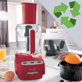 Magimix | ELM18258-2 Mini Plus kuchynský robot s využitím šrotovného | červený