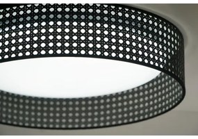Duolla - LED Stropné svietidlo ROLLER RATTAN LED/24W/230V pr. 45 cm čierna
