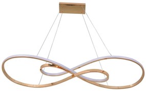 LED Luster na lanku ZUMBA LED/50W/230V zlatá