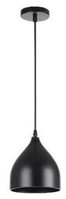 Luster na lanku COMO 1xE27/60W/230V pr. 17 cm čierna