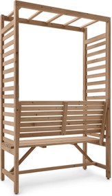 Záhradná lavička s pergolou