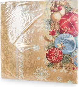 VIANOČNÝ GOBELÍNOVÝ OBRUS NA STÔL MERRY2 140X180 CM VZOROVANÁ