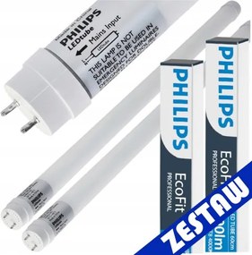 SADA 2x Philips LED trubica 60cm 9W 900lm 4000K 20 000h T8 EcoFit