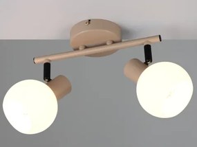 Stropné/nástenné osvetlenie Boba, béžová, 2 svietidlá%
