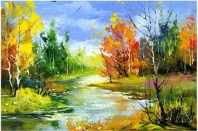 Obraz - Maľba krajiny (90x60 cm)