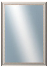 DANTIK - Zrkadlo v rámu, rozmer s rámom 50x70 cm z lišty TOULON biela veľká (2665)