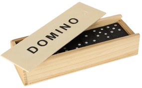 KIK Drevené domino rodinná hra + krabica