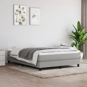 Boxspring posteľ s matracom bledosivý 140x190 cm látka 3144069