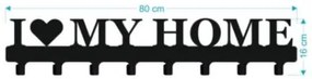 Vešiak na stenu do chodby HOME SO SRDIEČKOM 80