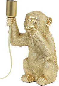 Zlatá stolná lampa s opičkou Monkey - 20*19*34 cm/40W