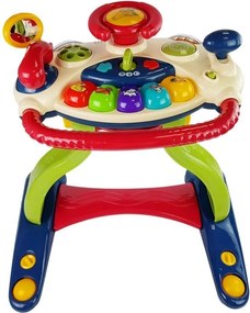 LEAN Toys Interaktívne detské chodítko Volant 3 v 1 Zvukové melódie Telefónne zvieratká pre bábätká