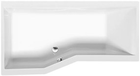 Polysan Polysan, VERSYS L asymetrická vaňa 170x84x70x47cm, biela, 70111