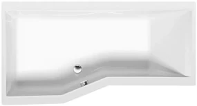 Polysan Polysan, VERSYS L asymetrická vaňa 170x84x70x47cm, biela, 70111