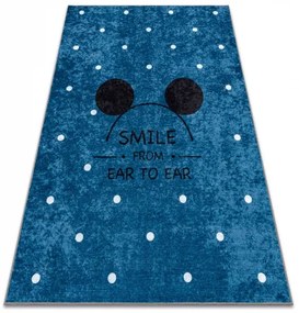 JUNIOR 52244.801 umývací koberec Mickey Mouse pre deti protišmykový - modrý Veľkosť: 160x220 cm
