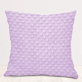 Biante Detská obliečka na vankúš Minky 3D bodky MKP-002 Fialová lila 40 x 40 cm
