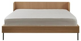 Dvojlôžková posteľ v dekore duba 180x200 cm v prírodnej farbe Wrap – Bonami Selection