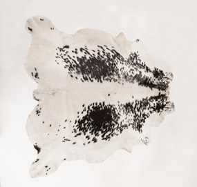 Luxusná koža z argentínskej kravy bielo-čierny mix