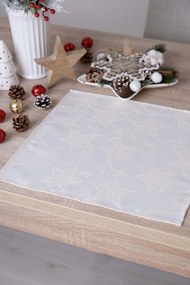 Lurexová Vianočná servítka Hviezdna noc - 40 × 40 cm