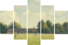 Obraz - Camille Pissarro, Hampton Court Green, reprodukcia (150x105 cm)