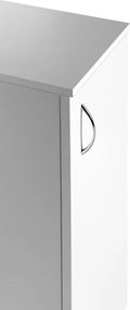 Aqualine Simplex Eco - Skrinka, 30x86x30 cm, biela matná, SIME340