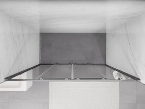Mexen Exo, 2-krídlové posuvné 200x200 cm, 6mm číre sklo, chrómový profil, 8152-200-000-01-00