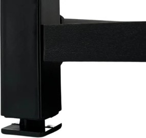 Policový regál 400 čierny / dub craft