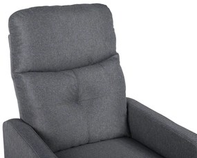TV kreslo MODO PLUS s elektrickým polohovaním — látka, sivá, nosnosť 130 kg