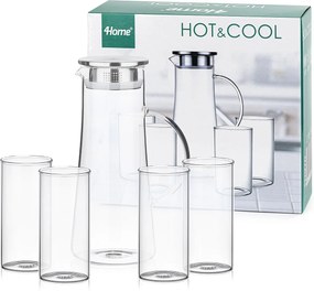 4Home Sada džbánu a 4 pohárov Summer Hot&Cool