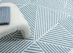 My Flair, Kusový koberec Casa II blau – na von aj na doma, 160x230, modrá, chodba / predsieň