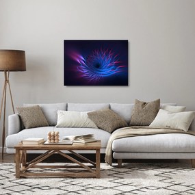 Sklenený obraz - abstrakcia kvetu (70x50 cm)